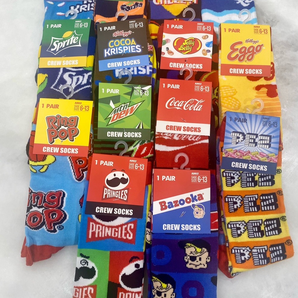 Colorful Crew Socks Set- 7 Different Styles!